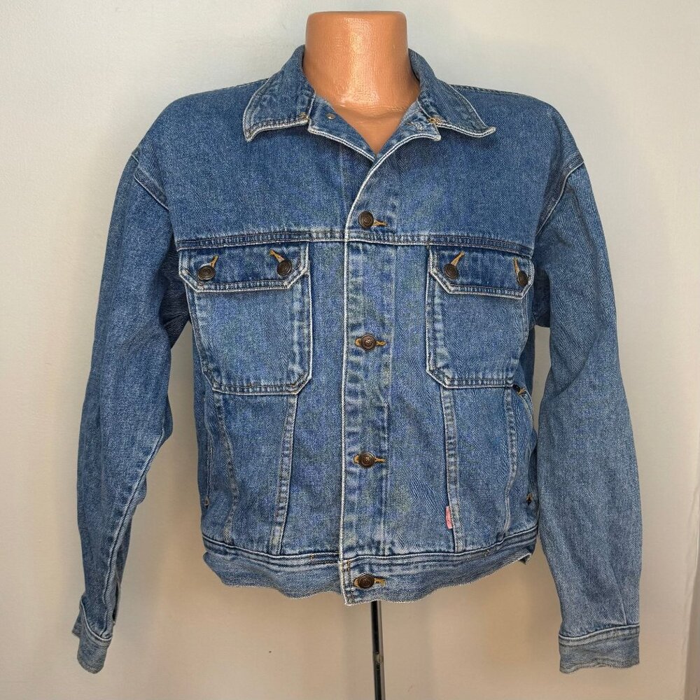 Vintage 1980s/90s Denim Jacket, French Connection Size Medium, Blue Jean